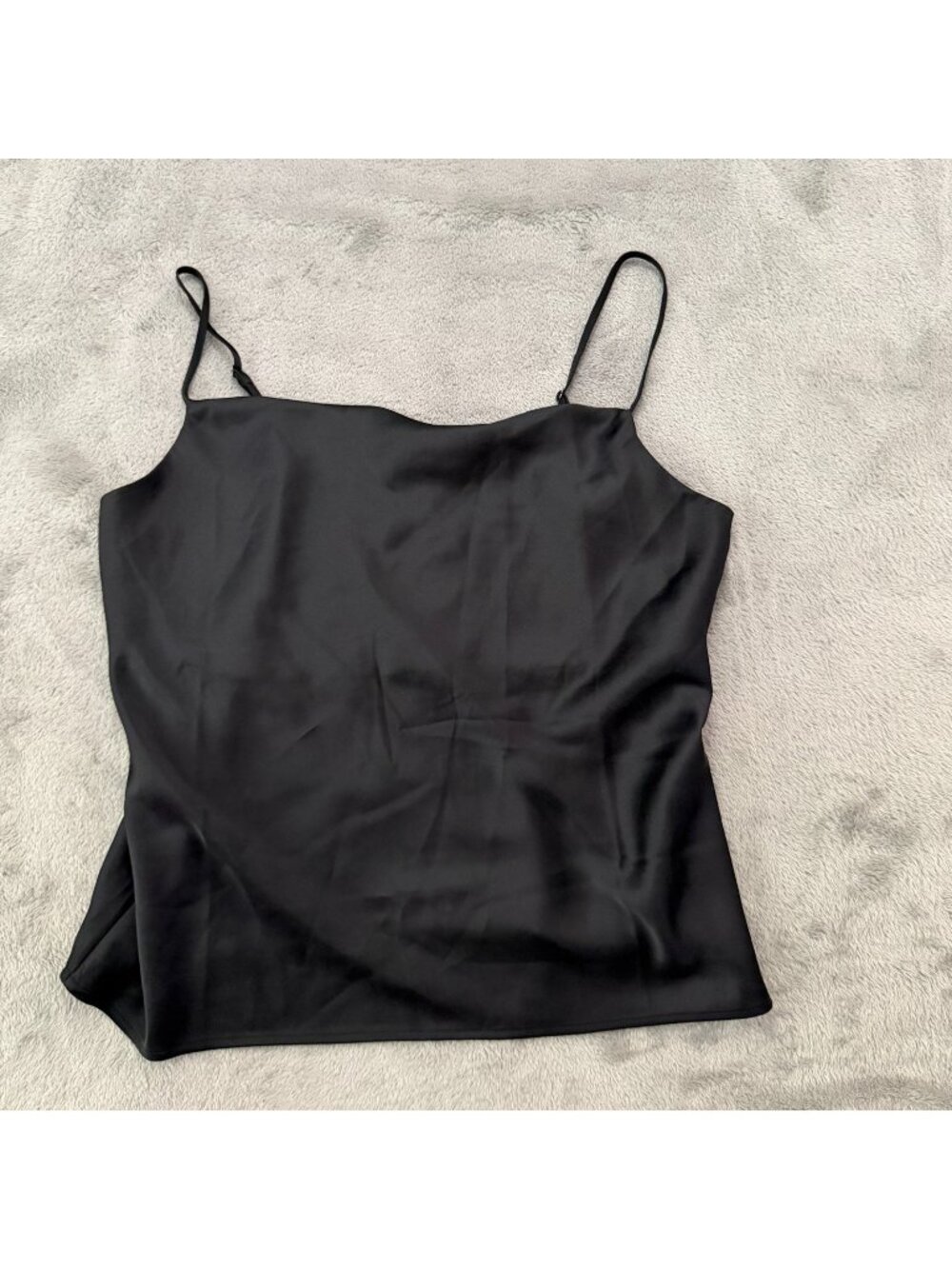 Banana Republic Factory Black Satin Tank Top Blouse Womens MEDIUM